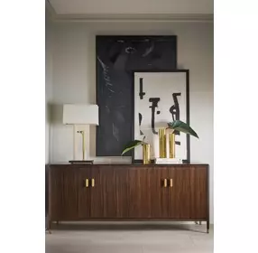Spencer Green Park Fumed and Gold 4 Door Lane Sideboard