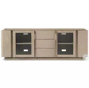 Repose Grey Oak Glass Doors 80" Media Console