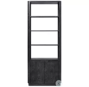 Kesden Silent Black 4 Shelves Bookshelf
