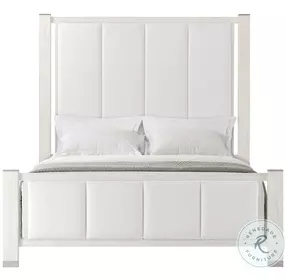 Breeze Sea Salt Upholstered Queen Low Profile Panel Bed