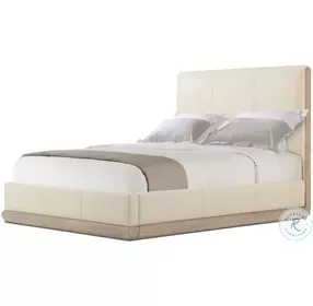 Repose Grey Oak Upholstered Low Profile Bedroom Set