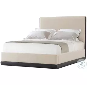 Repose Charcoal Oak Upholstered Low Profile Bedroom Set