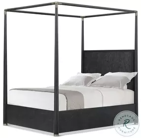 Kesden Silent Black Poster Canopy Bedroom Set