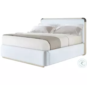 Luna Cascade Upholstered Metal Bedroom Set