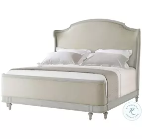 The Madeleine Elsa Distressed Upholstered Panel Bedroom Set