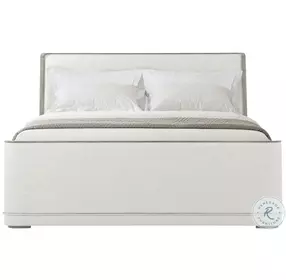 Hudson Pebble Grey Upholstered King Panel Bed