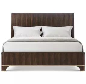 Spencer Green Park Fumed Wellington Panel Bed