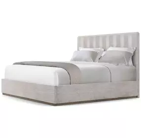 Spencer ST James Argento and Deep Brown King Panel Bed