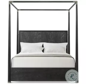 Kesden Silent Black California King Poster Canopy Bed