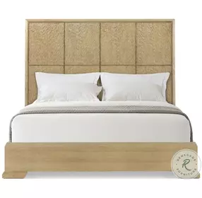 Essence Blonde California King Low Profile Panel Bed