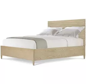 Balboa Coastal Gray California King Panel Bed