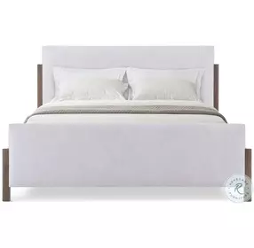 Urbane Campfire Upholstered California King Panel Bed