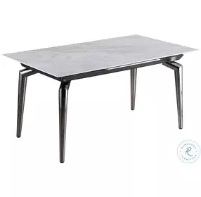 Tabatha Gloss Gray And Graphite Extendable Dining Room Set