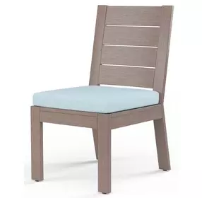 Laguna Canvas Skyline Upholstered Outdoor Armless Dining Chair
