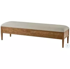 Nova Dawn And Draper Performance Fabric 62" Rectangular Bench