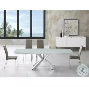 Loto Taupe Leather Dining Chair Set Of 2