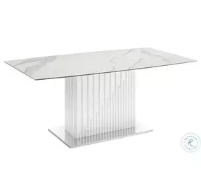 Moon White Marble Dining Table