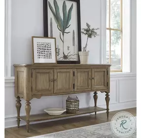 Stonegate Natural Wood Distressed Sideboard