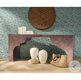 Fusion Silver Leaf Taj Console Table