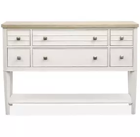 Whisperbay Sea Pearl and Driftwood 6 Drawer Sideboard
