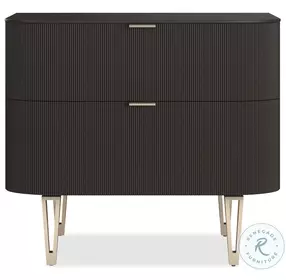 True Love Dark Chocolate 2 Drawer 32" Nightstand