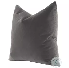 The Basic Dark Dove Velvet 26" Pillow Set Of 2