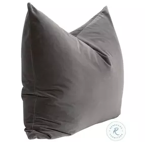The Basic Dark Dove Velvet 34" Pillow Set Of 2