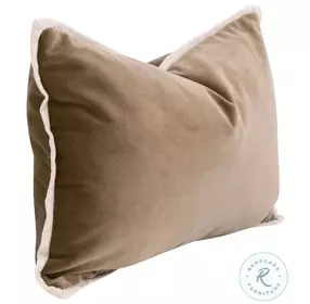 The Not So Basic Caramel and Jute 20" Essential Lumbar Pillow Set of 2