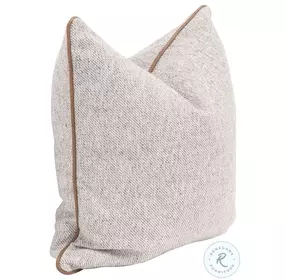 The Not So Basic Natural And Whiskey Brown 22" Pillow Set Of 2