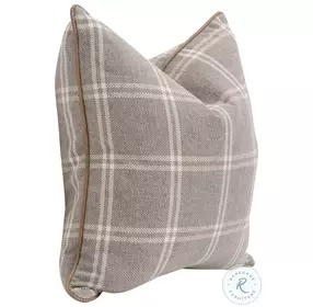 The Not So Basic Walden Stone and Ivanhoe Toast Performance Fabric 22" Essential Pillow Set Of 2