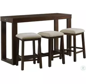 Drew Dark Walnut Multipurpose Bar Set