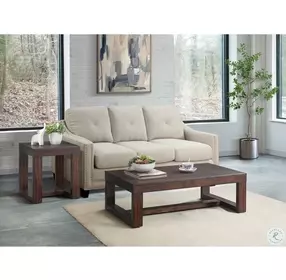 Drew Cherry Rectangular Coffee Table