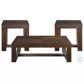 Drew Cherry 3 Piece Occasional Table Set