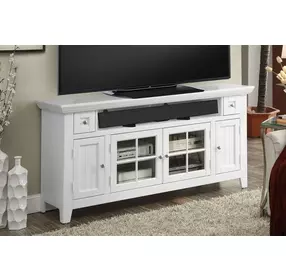 Tidewater Vintage White 62" TV Console