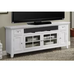 Tidewater Vintage White 72" TV Console