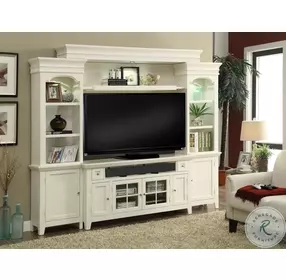 Welty Vintage White 62" TV Console