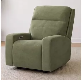 Traxton Jasper Moss Zero Gravity Triple Power Recliner with USB Charging
