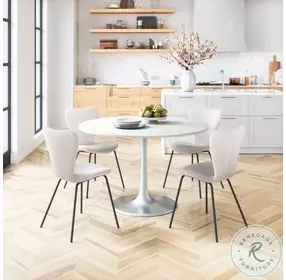 Thibideaux Ivory Stackable Dining Chair Set of 2