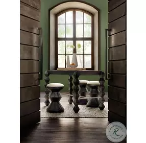 Commerce And Market Chateau Linen And Charred Black Xaden Counter Stool