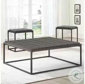 Tekoa Walnut And Dark Gray End Table
