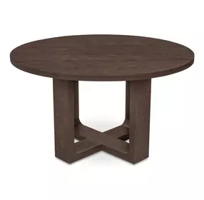 Hayes Rustic Brown Round Dining Room Set