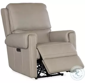 Waverly Dark Taupe Power Recliner with Power Headrest