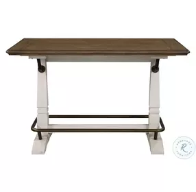 Pendleton Honey Oak And Vanilla Counter Height Dining Room Set