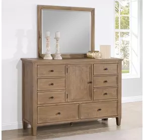 Riverdale Brown Bedroom Mirror