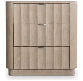 Loggia Aria 3 Drawer 21" Nightstand with USB Charging