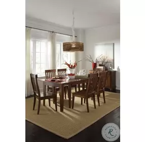 Toluca Rustic Amber 132" Extendable Rectangular Dining Table