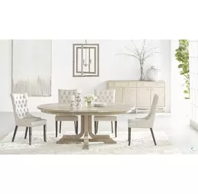 Torrey Natural Gray Acacia 60" Extendable Round Dining Table