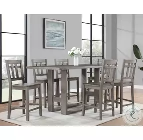 Toscana Burnished Aged Gray Counter Height Dining Table