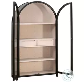 Toulouse Black And Natural Display Cabinet