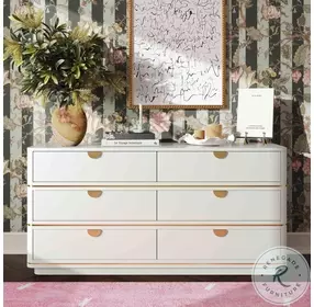 Julieta Cream 6 Drawer Dresser